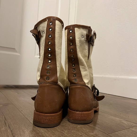 Ankle Frye canvas boots Women’s size 8 - Picture 2 of 5